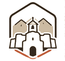 El Paso County badge showing a mission church and mountains